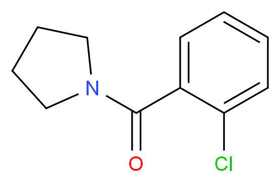 1-(2-Chlorobenzoyl)pyrrolidine_分子结构_CAS_70657-66-8)