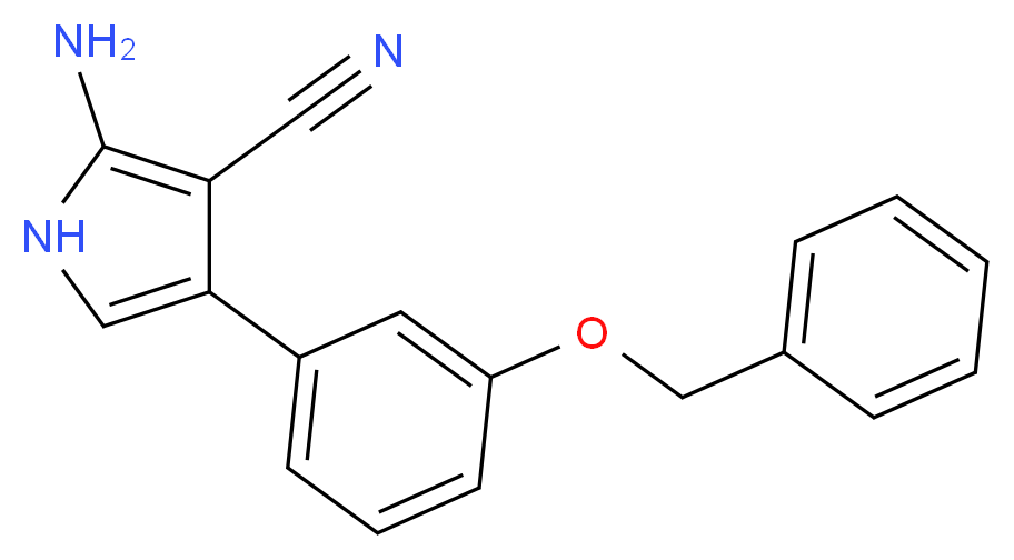 2-amino-4-[3-(benzyloxy)phenyl]-1H-pyrrole-3-carbonitrile_分子结构_CAS_1179361-70-6)