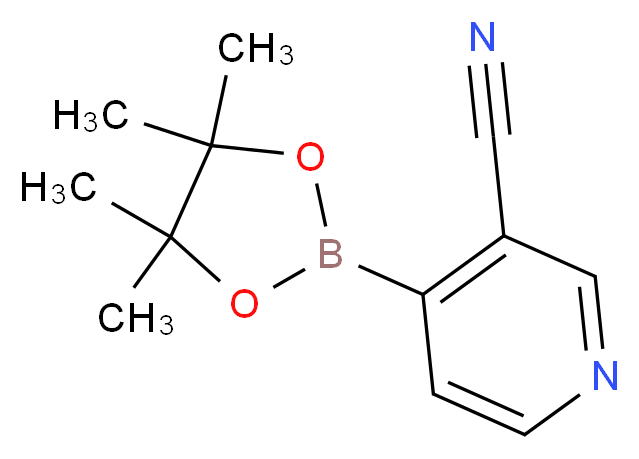 4-(tetramethyl-1,3,2-dioxaborolan-2-yl)pyridine-3-carbonitrile_分子结构_CAS_878194-92-4