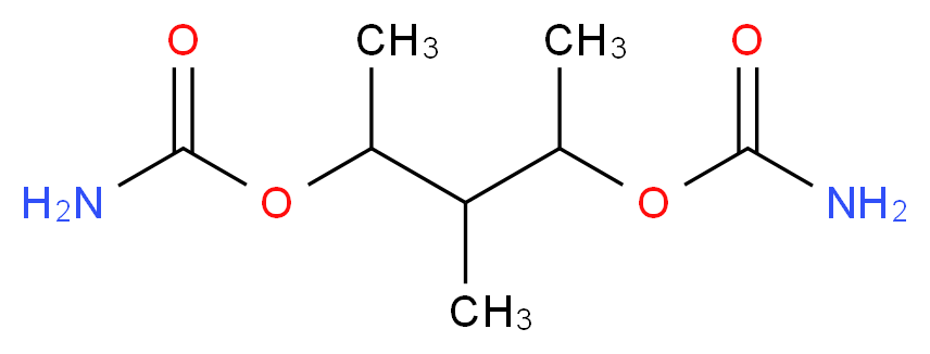 4-(carbamoyloxy)-3-methylpentan-2-yl carbamate_分子结构_CAS_5667-70-9