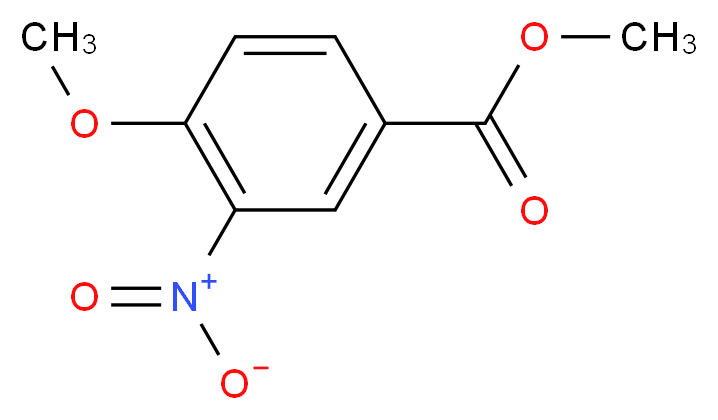 Methyl 4-methoxy-3-nitrobenzoate_分子结构_CAS_)