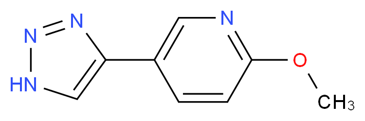 2-METHOXY-5-(1H-1,2,3-TRIAZOL-4-YL)PYRIDINE_分子结构_CAS_)