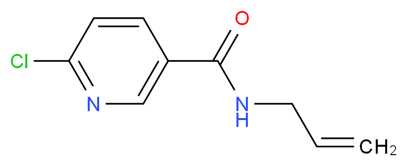 6-chloro-N-(prop-2-en-1-yl)pyridine-3-carboxamide_分子结构_CAS_)