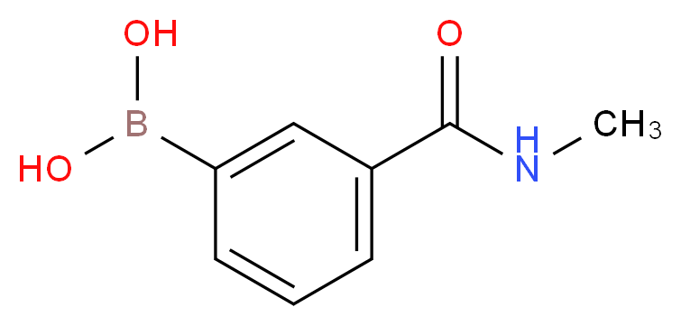 3-(Methylcarbamoyl)benzeneboronic acid_分子结构_CAS_832695-88-2)