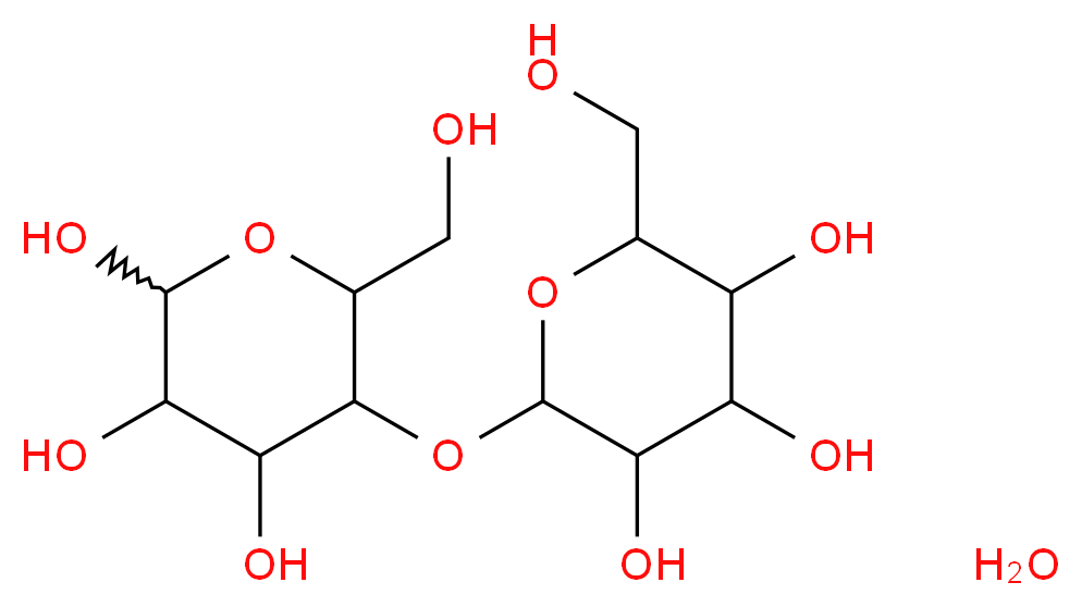 D-Lactose Monohydrate_分子结构_CAS_64044-51-5)