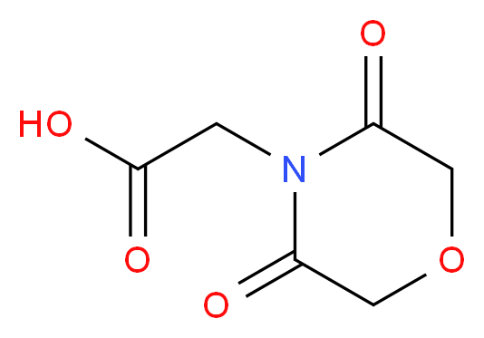 (3,5-dioxomorpholin-4-yl)acetic acid_分子结构_CAS_938459-18-8)