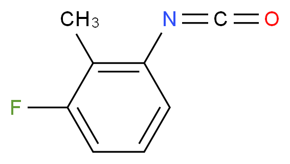 1-fluoro-3-isocyanato-2-methylbenzene_分子结构_CAS_60221-81-0