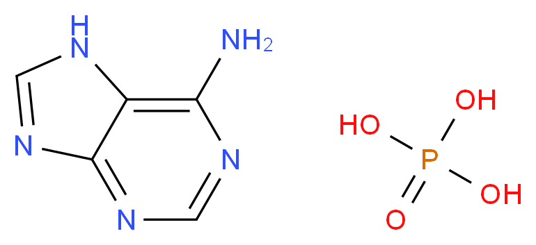 7H-purin-6-amine; phosphoric acid_分子结构_CAS_70700-30-0