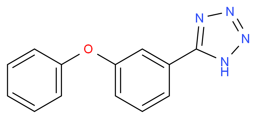 5-(3-phenoxyphenyl)-1H-1,2,3,4-tetrazole_分子结构_CAS_374538-02-0