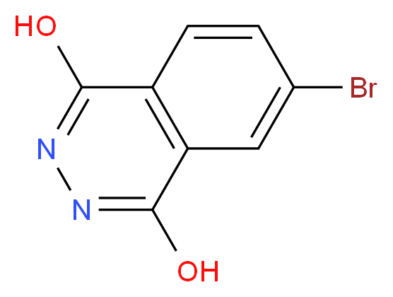 6-bromophthalazine-1,4-diol_分子结构_CAS_76240-49-8