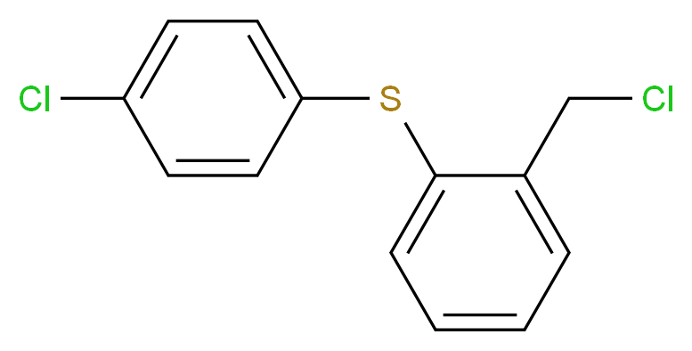 1-(chloromethyl)-2-[(4-chlorophenyl)sulfanyl]benzene_分子结构_CAS_13459-60-4)