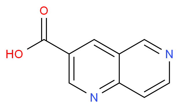 1,6-naphthyridine-3-carboxylic acid_分子结构_CAS_1017793-59-7