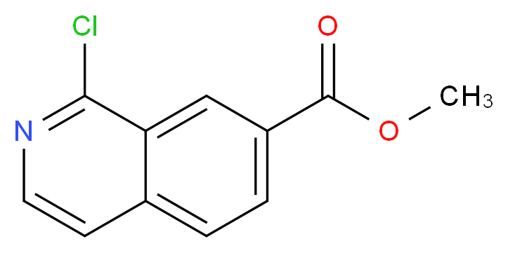 METHYL 1-CHLOROISOQUINOLINE-7-CARBOXYLATE_分子结构_CAS_)