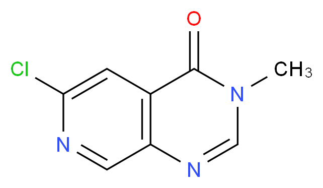 6-Chloro-3-methylpyrido[3,4-d]pyrimidin-4(3H)-one_分子结构_CAS_878743-46-5)