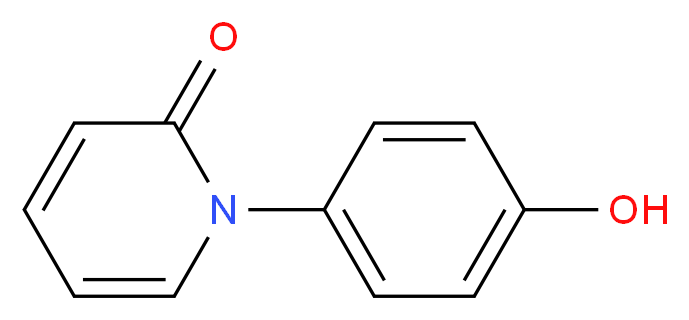 1-(4-hydroxyphenyl)-1,2-dihydropyridin-2-one_分子结构_CAS_859538-51-5
