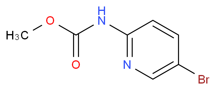 methyl N-(5-bromopyridin-2-yl)carbamate_分子结构_CAS_207922-56-3