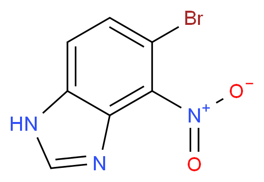 5-bromo-4-nitro-1H-1,3-benzodiazole_分子结构_CAS_281190-51-0