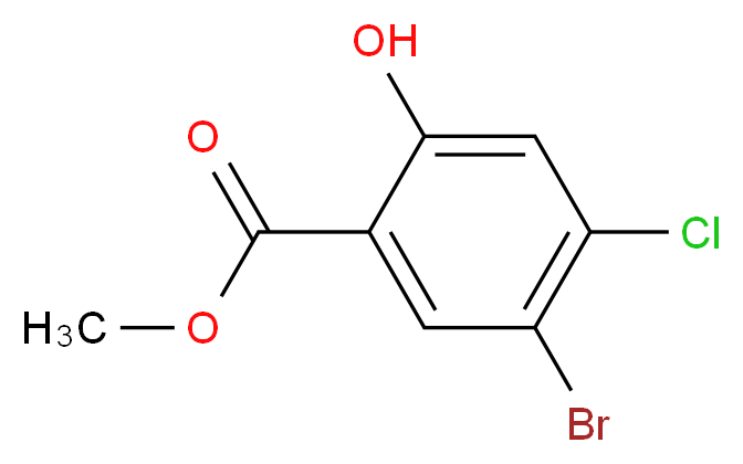 Methyl 5-bromo-4-chloro-2-hydroxybenzoate_分子结构_CAS_)