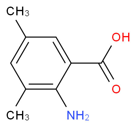 2-amino-3,5-dimethylbenzoic acid_分子结构_CAS_14438-32-5