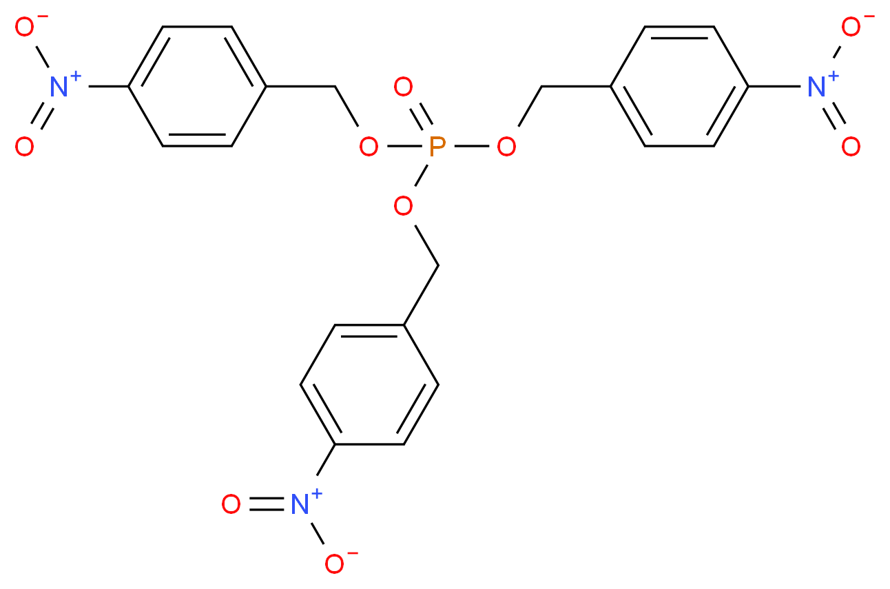 tris(4-nitrophenyl)methyl phosphate_分子结构_CAS_66777-93-3