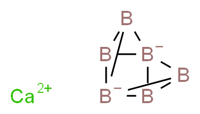 calcium pentacyclo[3.1.0.0^{1,3}.0^{2,4}.0^{4,6}]hexaborane-1,4-diuide_分子结构_CAS_12007-99-7