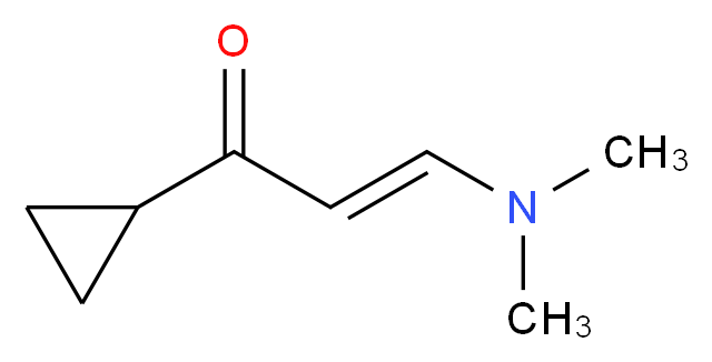 (2E)-1-cyclopropyl-3-(dimethylamino)prop-2-en-1-one_分子结构_CAS_21666-68-2