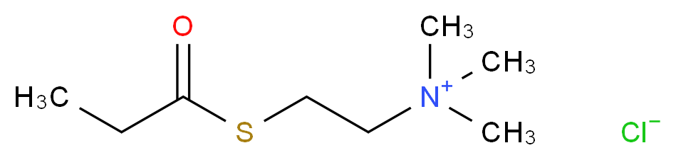 trimethyl[2-(propanoylsulfanyl)ethyl]azanium chloride_分子结构_CAS_70496-34-3