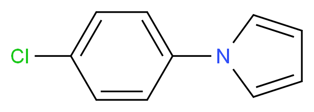 1-(4-Chlorophenyl)pyrrole_分子结构_CAS_5044-38-2)