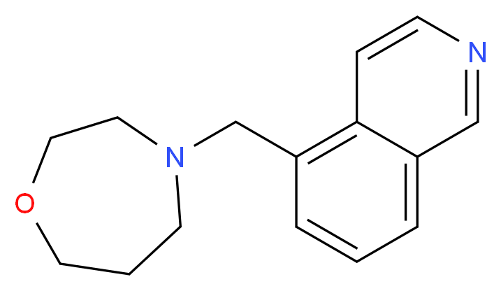 5-(1,4-oxazepan-4-ylmethyl)isoquinoline_分子结构_CAS_)