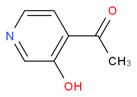 1-(3-hydroxypyridin-4-yl)ethan-1-one_分子结构_CAS_30152-05-7