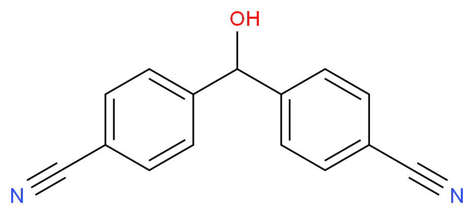 4-[(4-cyanophenyl)(hydroxy)methyl]benzonitrile_分子结构_CAS_134521-16-7