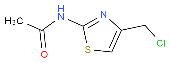 N-[4-(chloromethyl)-1,3-thiazol-2-yl]acetamide_分子结构_CAS_7460-59-5)