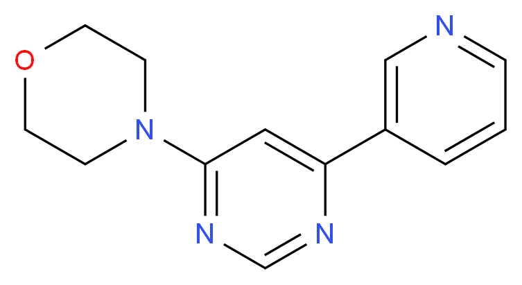 4-(6-pyridin-3-ylpyrimidin-4-yl)morpholine_分子结构_CAS_)