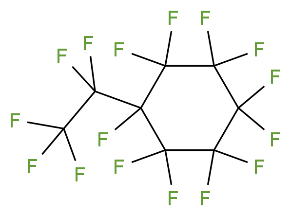 1,1,2,2,3,3,4,4,5,5,6-undecafluoro-6-(pentafluoroethyl)cyclohexane_分子结构_CAS_335-21-7