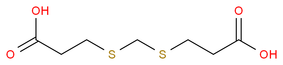 3-({[(2-carboxyethyl)sulfanyl]methyl}sulfanyl)propanoic acid_分子结构_CAS_4265-57-0