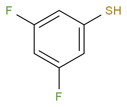 3,5-difluorobenzene-1-thiol_分子结构_CAS_99389-26-1