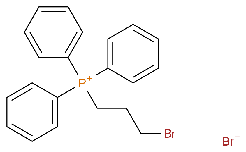 (3-溴丙基)三苯基溴化膦_分子结构_CAS_3607-17-8)