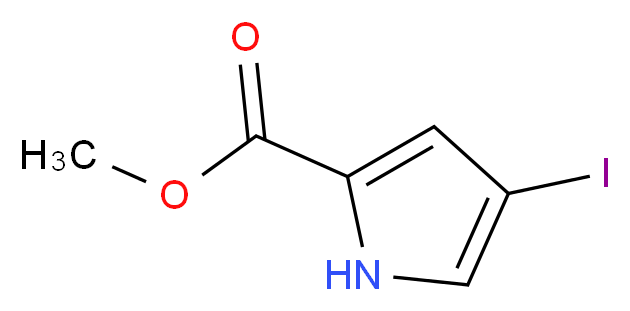 Methyl 4-iodo-1H-pyrrole-2-carboxylate_分子结构_CAS_40740-41-8)