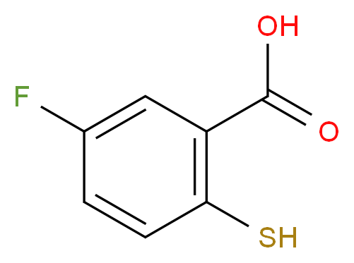 5-氟-2-巯基苯甲酸_分子结构_CAS_120121-07-5)