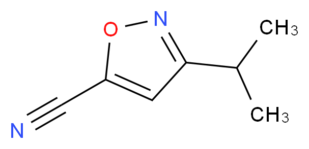 3-isopropyl-5-isoxazolecarbonitrile_分子结构_CAS_1217862-28-6)