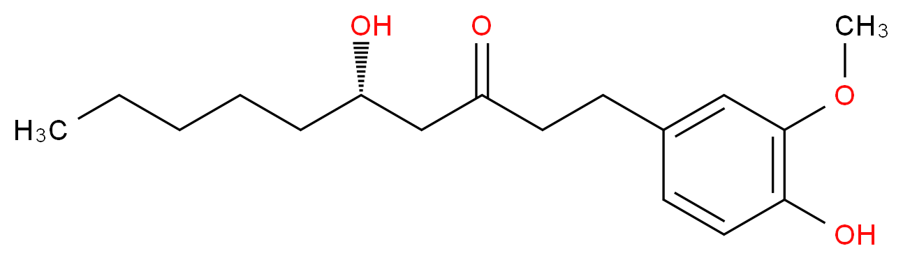 (5S)-5-hydroxy-1-(4-hydroxy-3-methoxyphenyl)decan-3-one_分子结构_CAS_23513-14-6