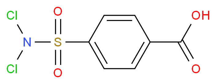 p-(N,N-DICHLOROSULFAMYL) BENZOIC ACID_分子结构_CAS_80-13-7)