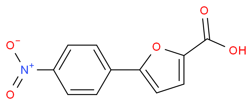 5-(4-nitrophenyl)furan-2-carboxylic acid_分子结构_CAS_28123-73-1