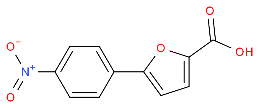 5-(4-nitrophenyl)furan-2-carboxylic acid_分子结构_CAS_)