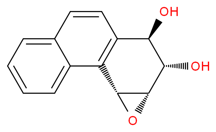 1,2-Dihydroxy-3,4-epoxy-1,2,3,4-tetrahydrophenanthrene_分子结构_CAS_67737-62-6)