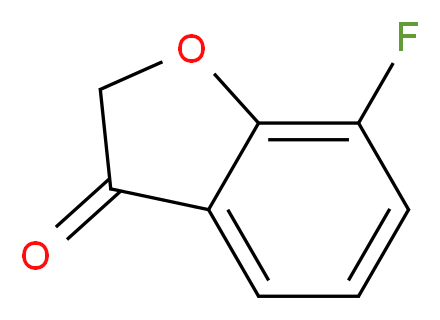 7-fluoro-2,3-dihydro-1-benzofuran-3-one_分子结构_CAS_939759-27-0
