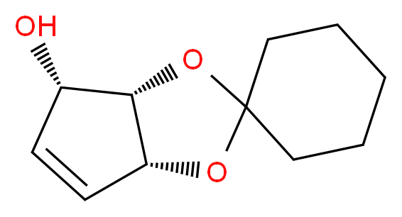 (1S,2S,3R)-1,2,3-Trihydroxy-4-cyclopropene 2,3-Cyclohexyl Ketal_分子结构_CAS_134677-23-9)