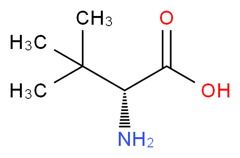 (2R)-2-amino-3,3-dimethylbutanoic acid_分子结构_CAS_)