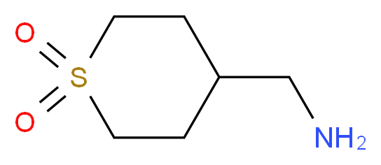 4-(Aminomethyl)tetrahydro-2H-thiopyran 1,1-dioxide _分子结构_CAS_476660-77-2)