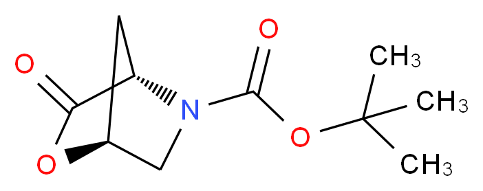 (1S,4S)-tert-Butyl-3-oxo-2-oxa-5-azabicyclo-[2.2.1]heptane-5-carboxylate_分子结构_CAS_113775-22-7)